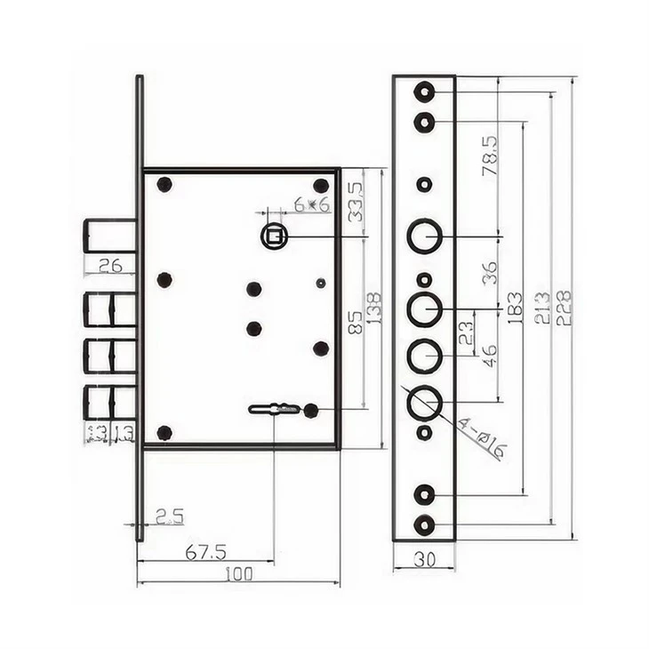 Mechanical Lock Body price