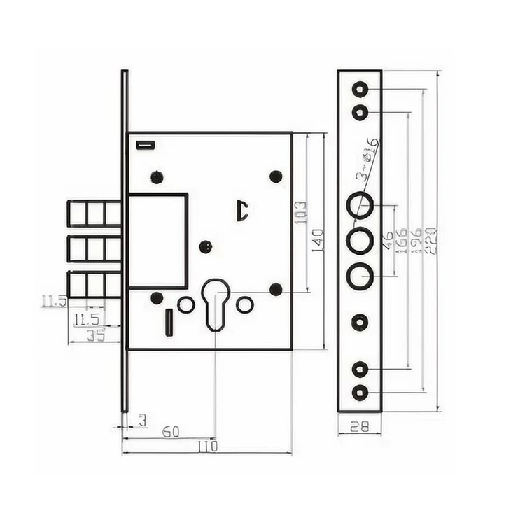 Mechanical Lock Body factory